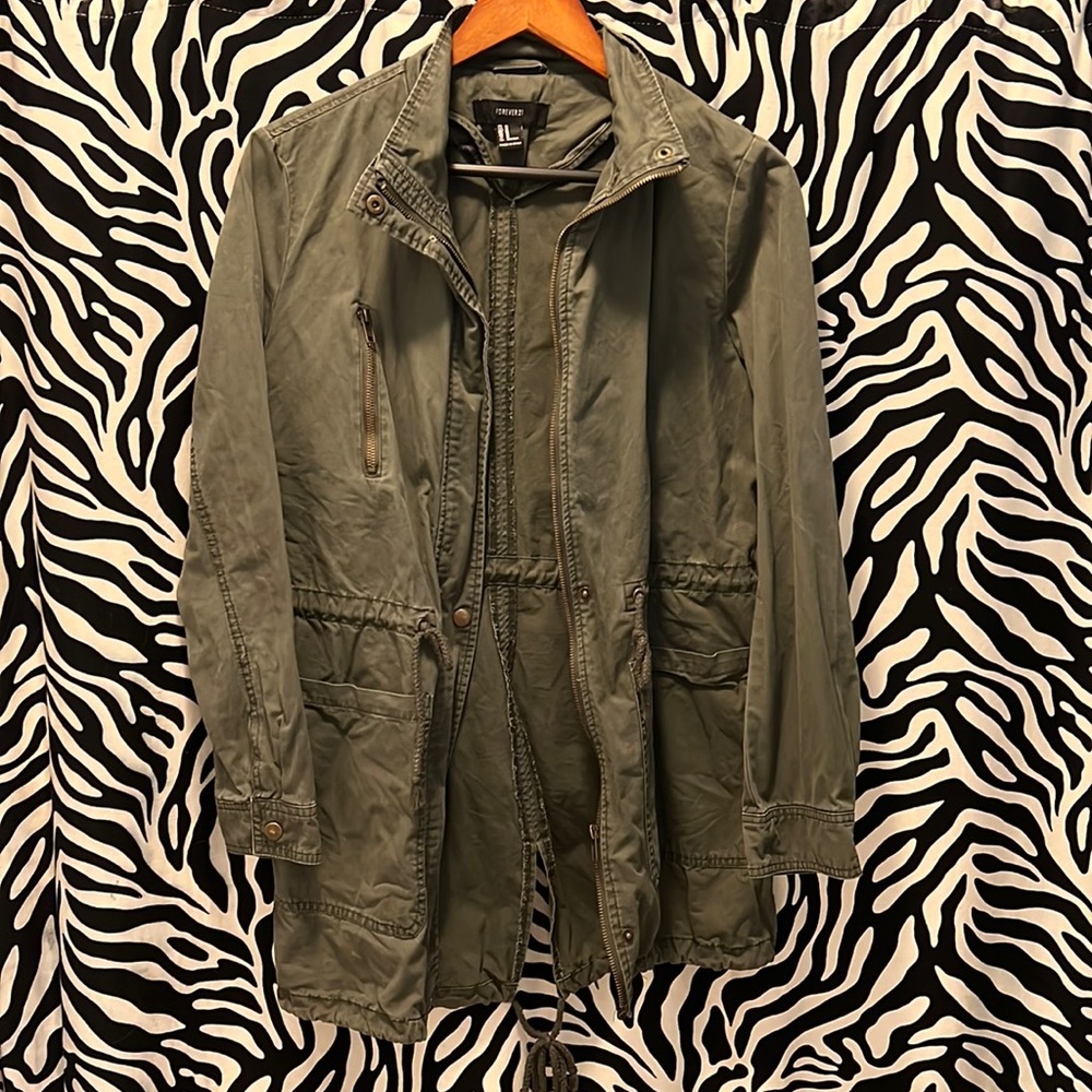 Light weight army green jacket